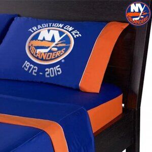NHL 𝚋𝚎𝚍𝚐𝚎𝚊𝚛™ 𝗡𝙮 𝗜𝗦𝗟𝗔𝗡𝘿𝙀𝙍𝙎® Performance Pillowcase Blue/Orange